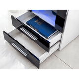 Vitrine Grau Vitrinenschrank Standregal