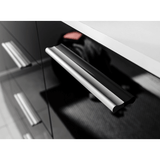 Kommode Schwarz mit 4 Schubladen Sideboard